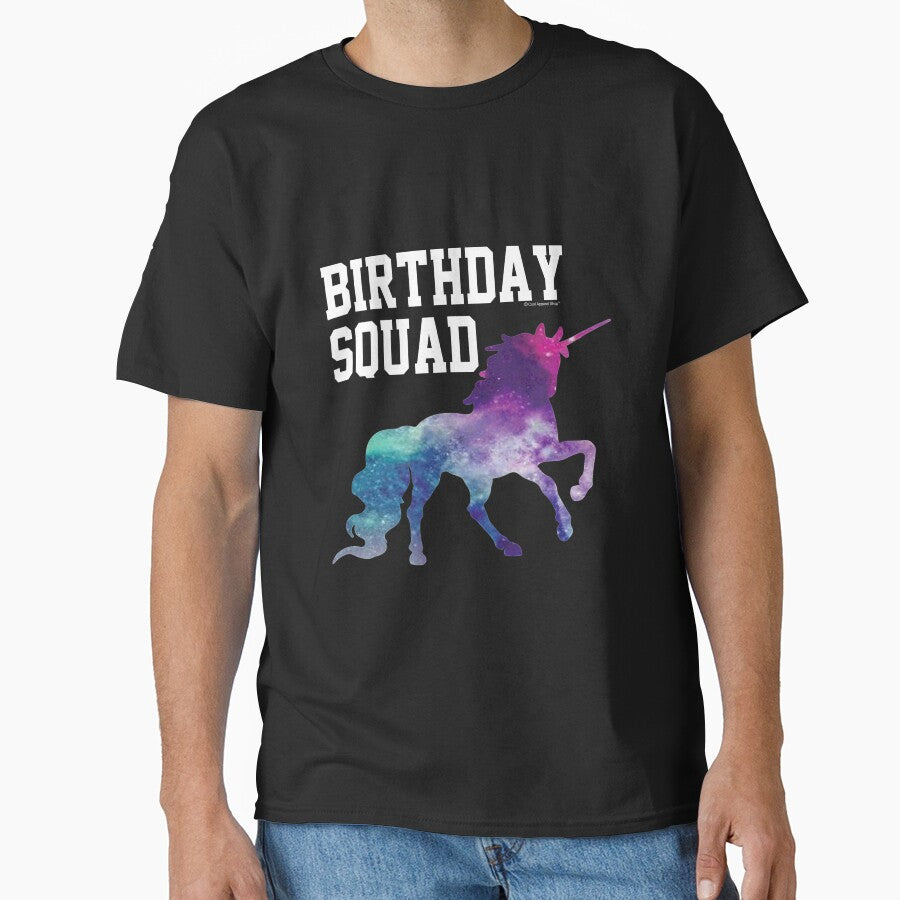 Birthday Squad Unicorn Shirt Gift Idea by CoolApparelShop