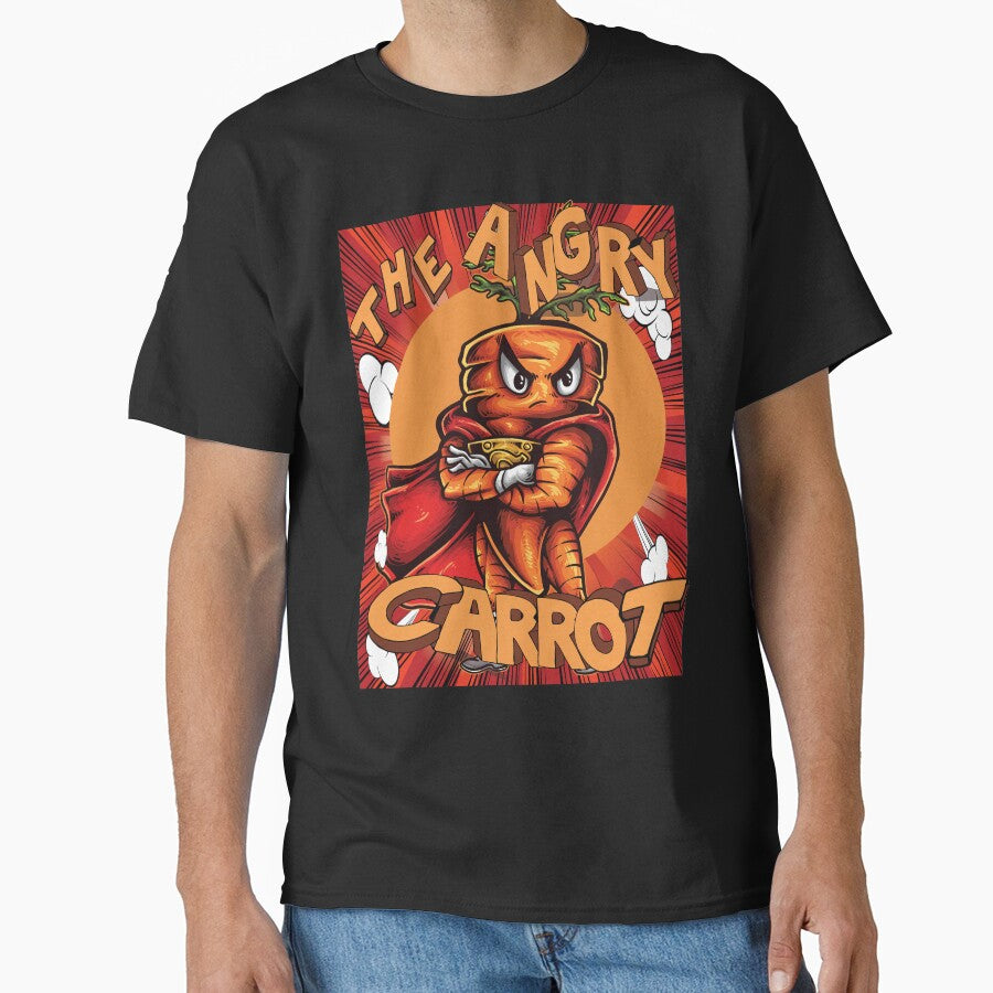 Angry Carrot Love Superhero Red by ProjectX23 T-Shirts, Hoodie, Sweatshirt | BlankRebels.com (Image 1)
