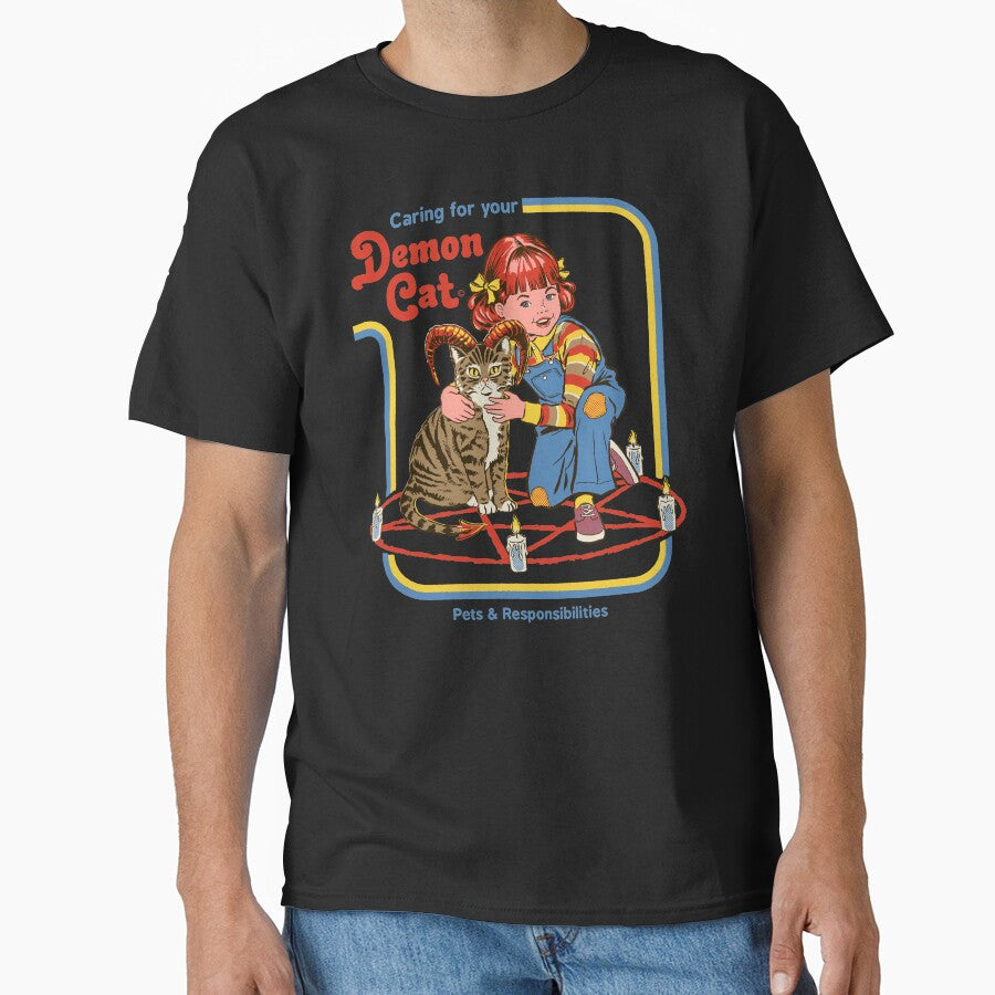 Caring For Your Demon Cat by Steven Rhodes T-Shirts, Hoodie, Sweatshirt | BlankRebels.com (Image 1)
