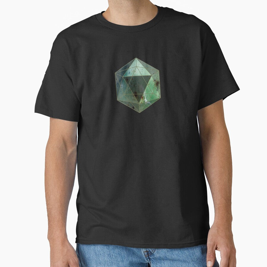 Starred sky geometry concept: a green crystal heart by Blacklinesw9 T-Shirts, Hoodie, Sweatshirt | BlankRebels.com (Image 1)
