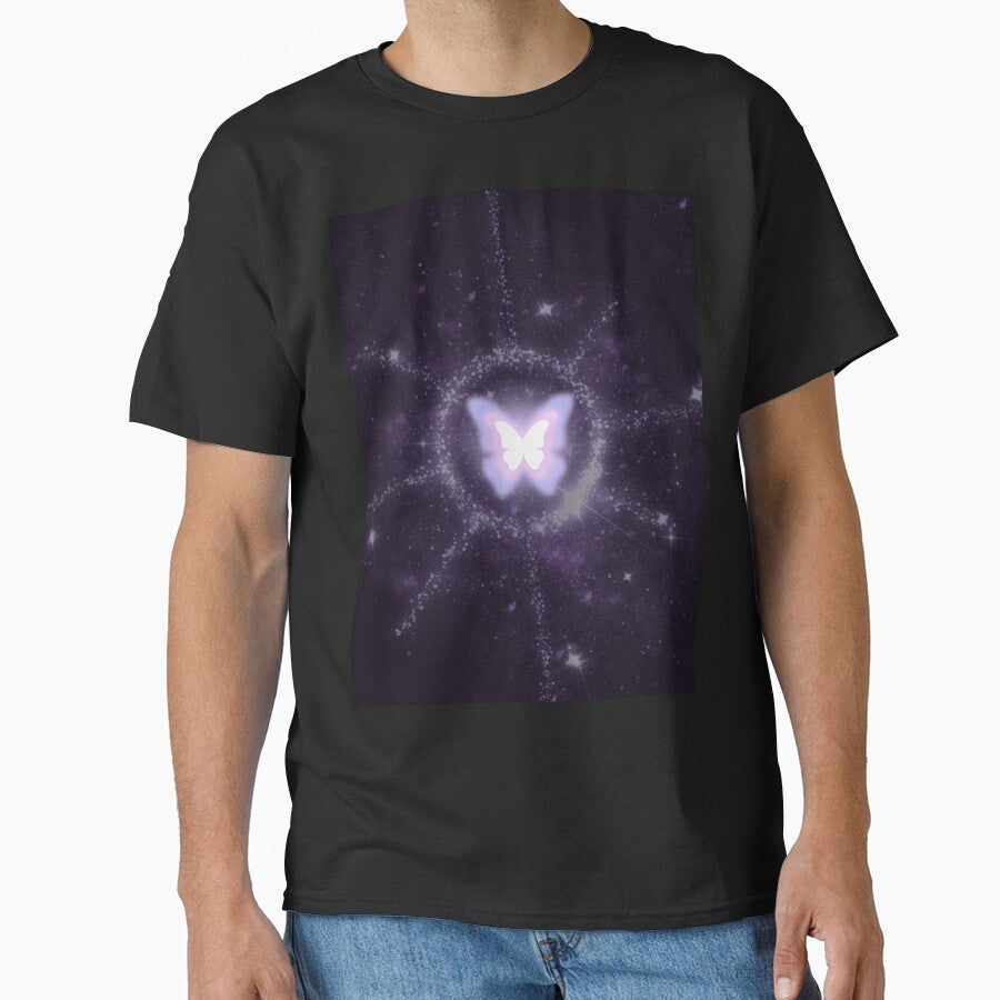 Y2K Aesthetic Galaxy Purple Butterfly by Spooks Looks T-Shirts, Hoodie, Sweatshirt | BlankRebels.com (Image 1)