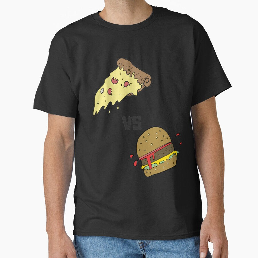 PIZZAVBURGERCOLOR by PrairieRidgeDesigns T-Shirts, Hoodie, Sweatshirt | BlankRebels.com (Image 1)