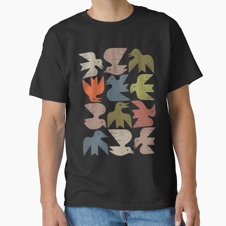 Midcentury Bird Grid by Renea L Thull T-Shirts, Hoodie, Sweatshirt | BlankRebels.com (Image 1)