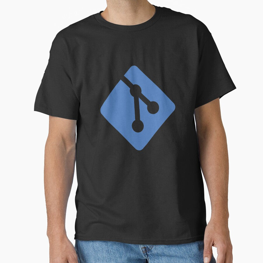 Git Blue Logo T-Shirt Version Control System by Rainwater Merch Hoodie, Sweatshirt | BlankRebels.com (Image 1)