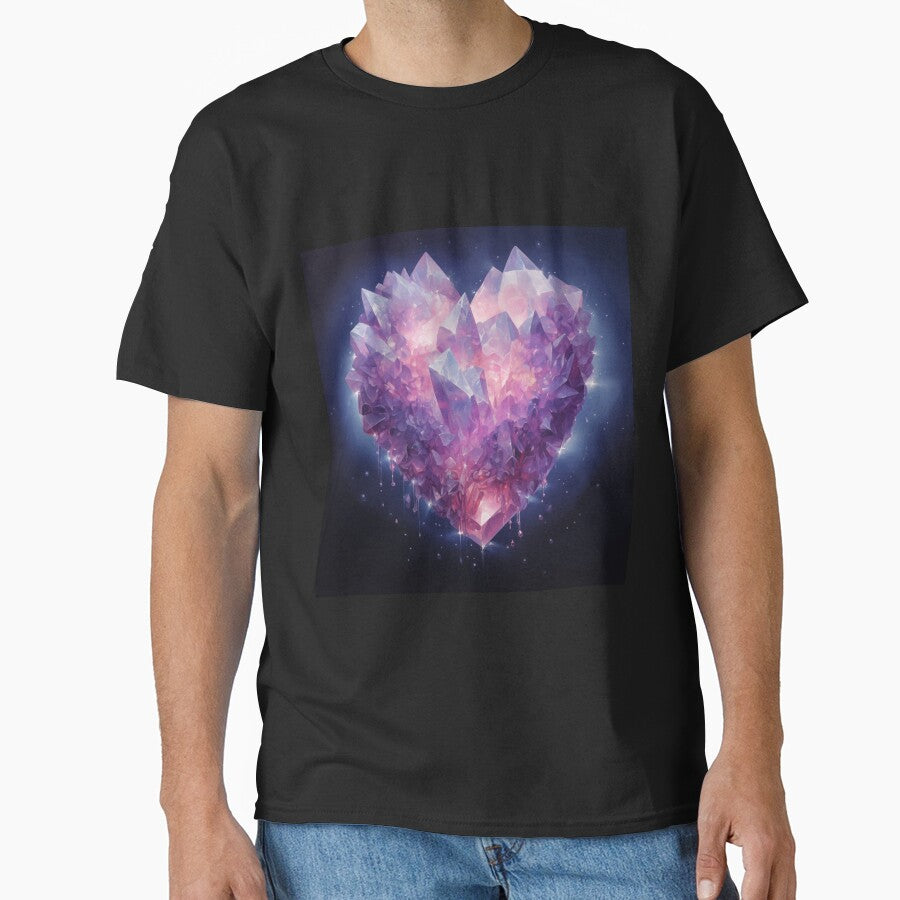 Amethyst Crystal Heart by ArtbyJanineTate T-Shirts, Hoodie, Sweatshirt | BlankRebels.com (Image 1)
