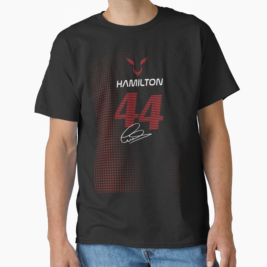 Lewis Ham - Team Ferrari_Retro Design by F1 Studio T-Shirts, Hoodie, Sweatshirt | BlankRebels.com (Image 1)