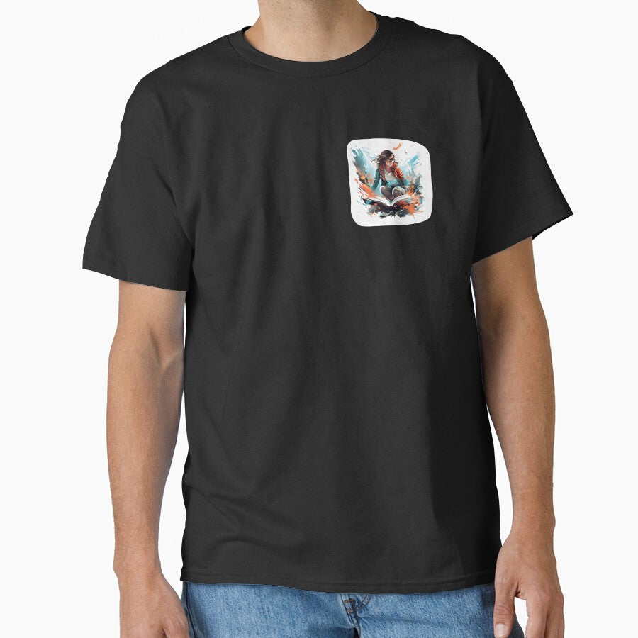 Girl reading a book by tw0nkey T-Shirts, Hoodie, Sweatshirt | BlankRebels.com (Image 1)