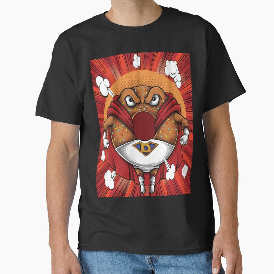 Donut Superhero I Love Donuts. by ProjectX23 T-Shirts, Hoodie, Sweatshirt | BlankRebels.com (Image 1)