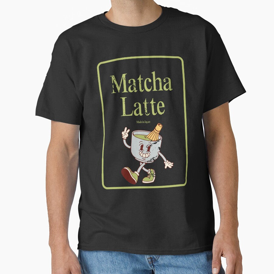 Matcha Made in Japan – Retro Latte Vibes Tee by theinkedprintco Hoodie, Sweatshirt | BlankRebels.com (Image 1)