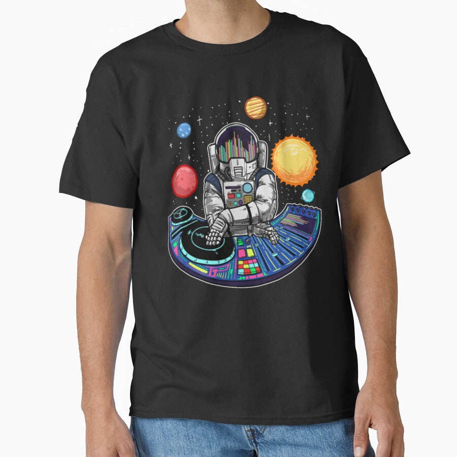 Techno Music Lover Space EDM Astronaut DJ by SeidoYonezawa T-Shirts, Hoodie, Sweatshirt | BlankRebels.com (Image 1)