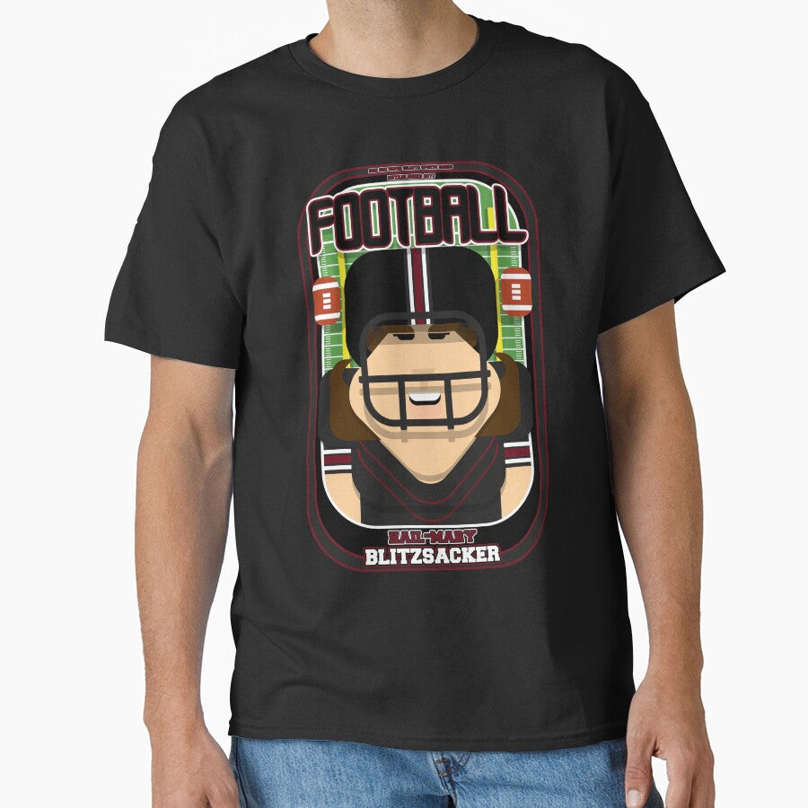 American Football Black and Maroon - Hail-Mary Blitzsacker - June version by boxedspaper T-Shirts, Hoodie,... (Image 1)
