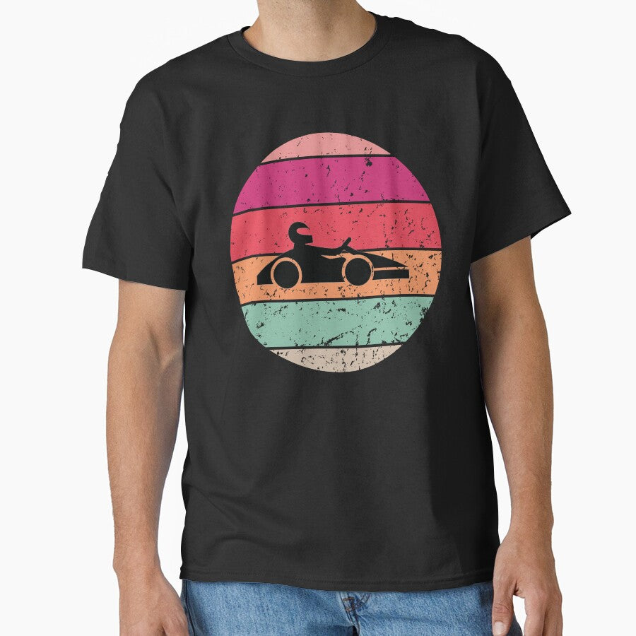 Cool Retro Vintage Carting Racer, Funny Go Kart, Go karting, Funny racing by Aerial Addicts T-Shirts, Hoodie,... (Image 1)