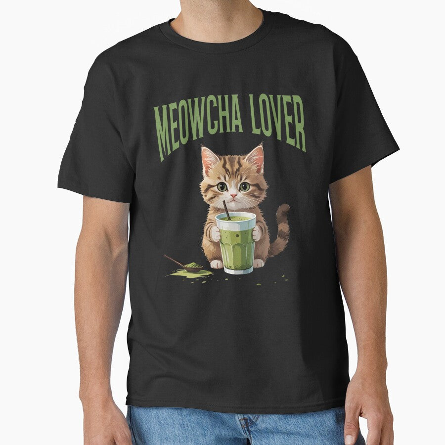 Meowcha Lover – Cute Kitten Matcha Tea Lover Design by Yuli Club T-Shirts, Hoodie, Sweatshirt | BlankRebels.com (Image 1)