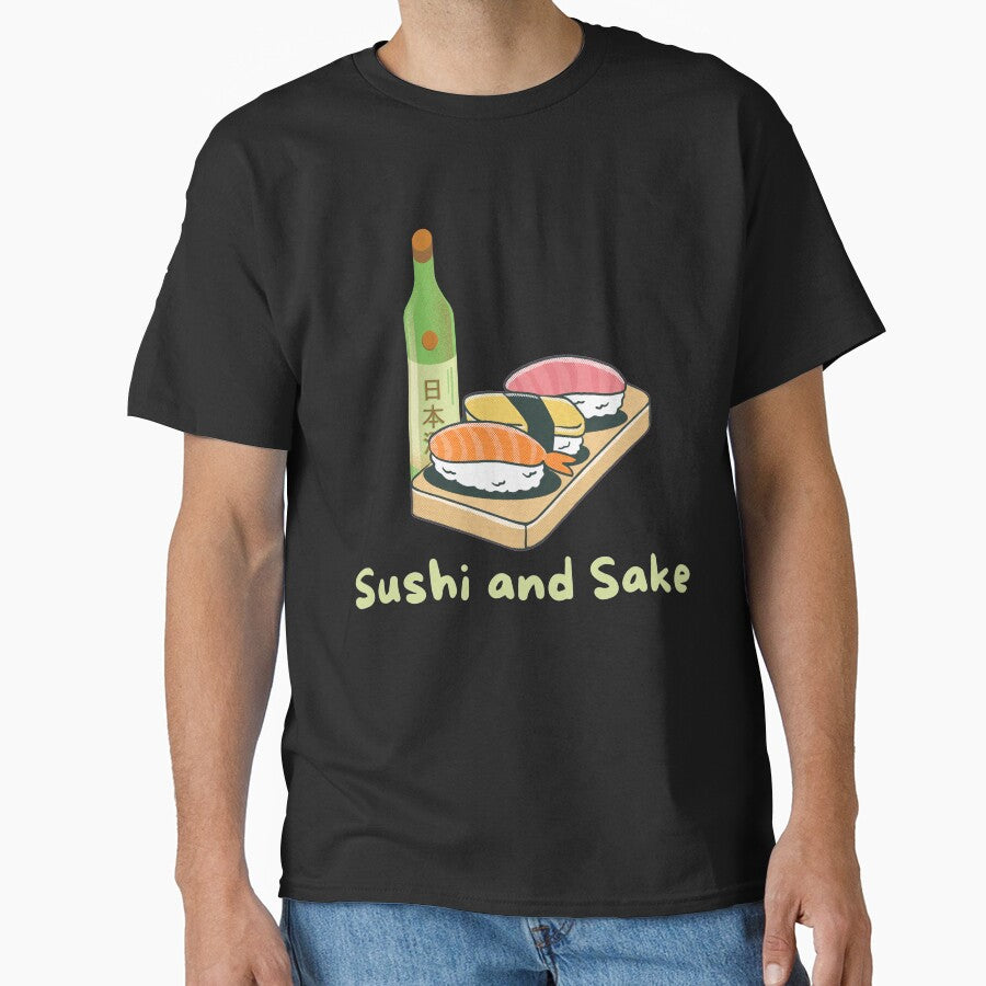 Sushi and Sake Men and Women Japan by Collin36 T-Shirts, Hoodie, Sweatshirt | BlankRebels.com (Image 1)