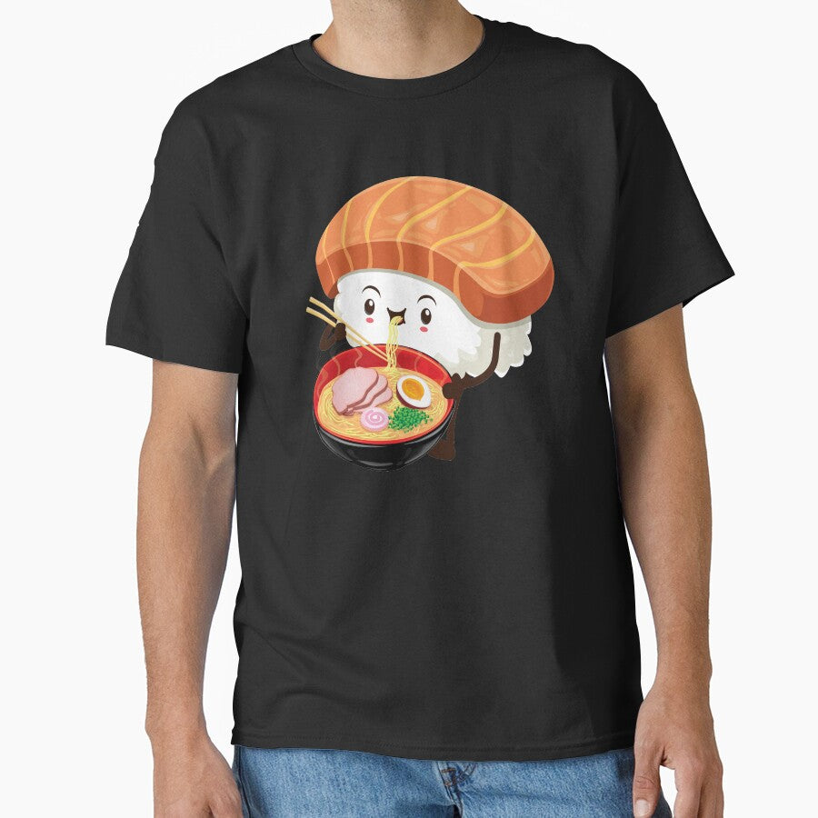 Funny Ramen Noodles, Sushi Ramen, Japanese Ramen Noodles by Ake10 T-Shirts, Hoodie, Sweatshirt | BlankRebels.com (Image 1)