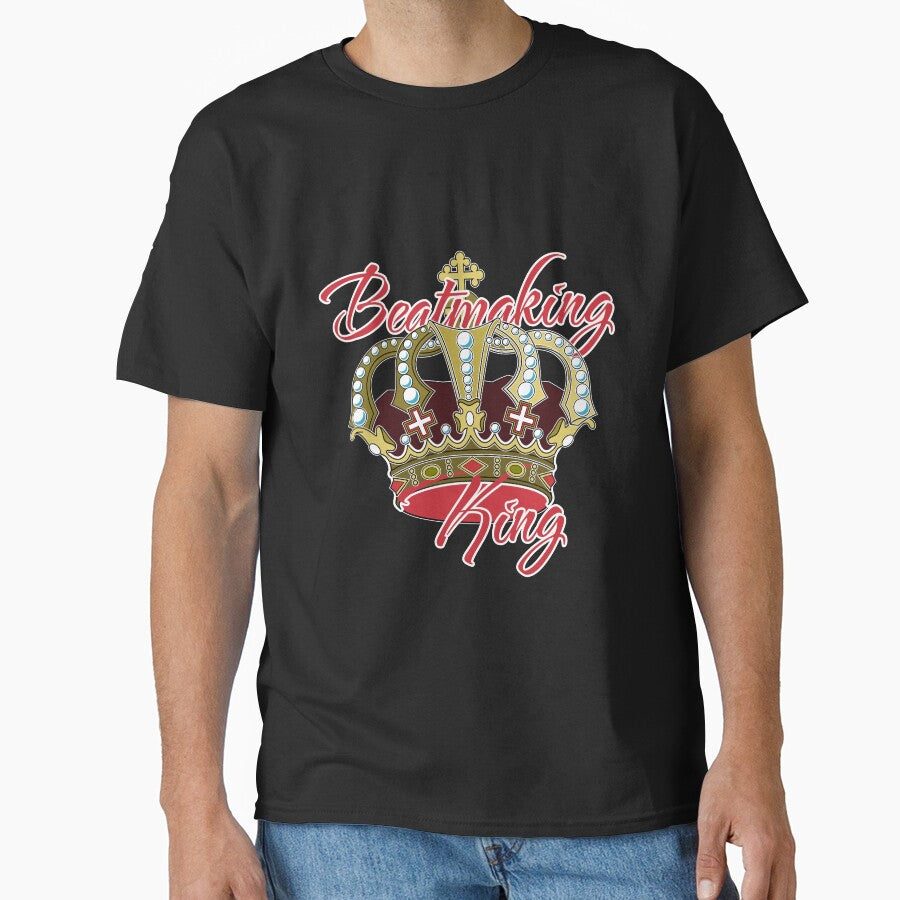 Beatmaking King & Crown - Red - by onjcdesign T-Shirts, Hoodie, Sweatshirt | BlankRebels.com (Image 1)