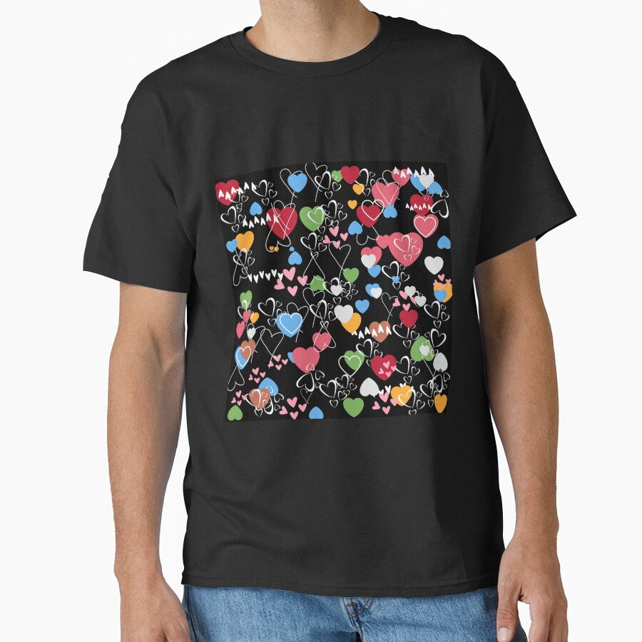 MULTI-COLORED HEARTS A FLUTTER by Steven  LaRussa T-Shirts, Hoodie, Sweatshirt | BlankRebels.com (Image 1)