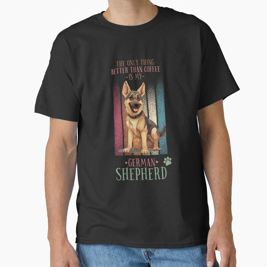 German Shepherd Retro Sunset Vintage Dog Lover Cute Pet Gift by darunwan T-Shirts, Hoodie, Sweatshirt (Image 1)
