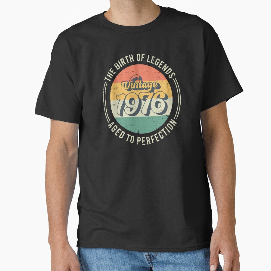 Vintage 1976, 50th Birthday The Birth Of Legends by RicardoTito T-Shirts, Hoodie, Sweatshirt | BlankRebels.com (Image 1)