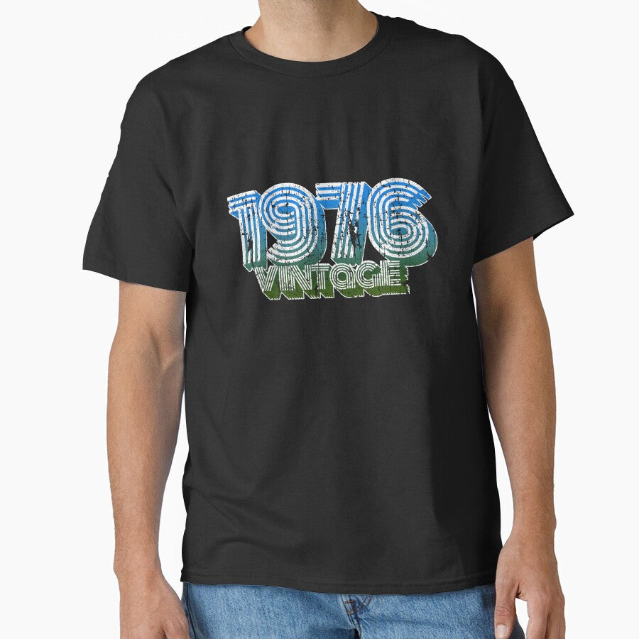 Vintage 70s 42th Birthday T Shirt Oldschool 1976 Mom Gift by roarr Hoodie, Sweatshirt | BlankRebels.com (Image 1)