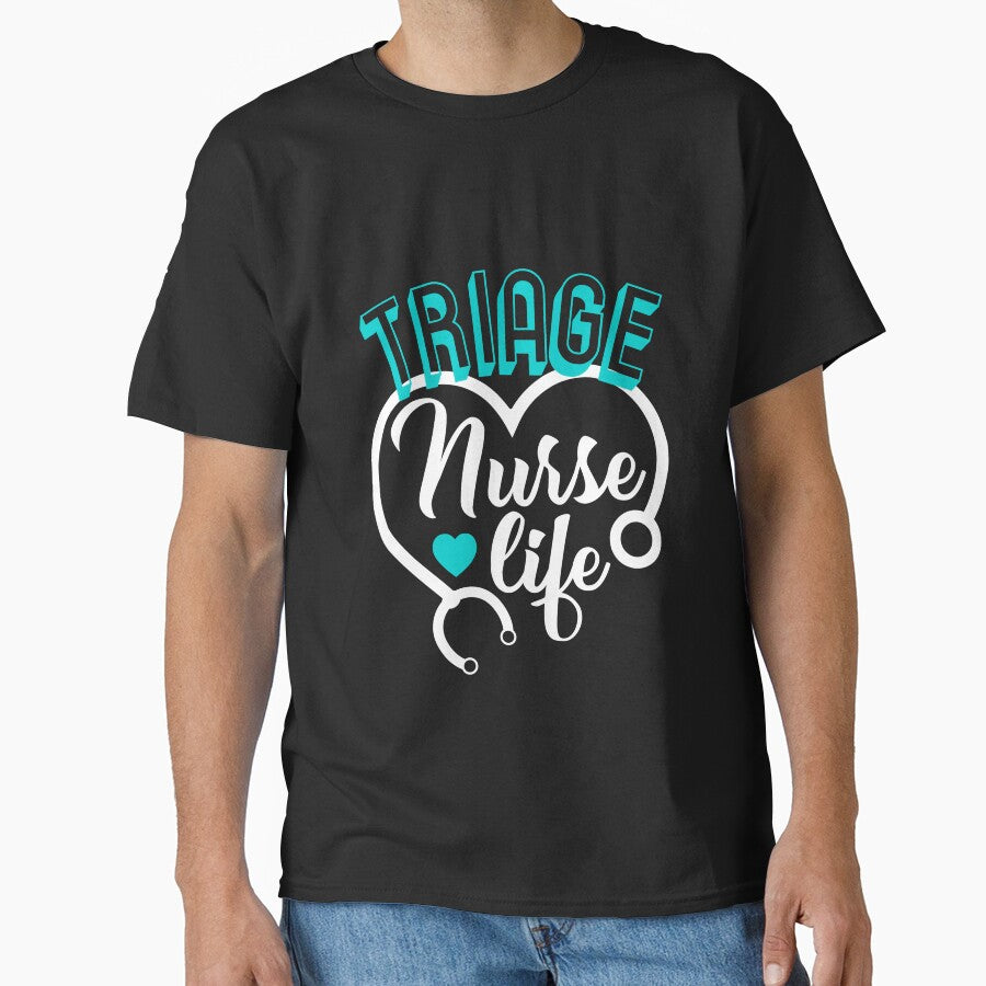Triage Nurse Life ER Night Shift Nurse by wordsonly T-Shirts, Hoodie, Sweatshirt | BlankRebels.com (Image 1)