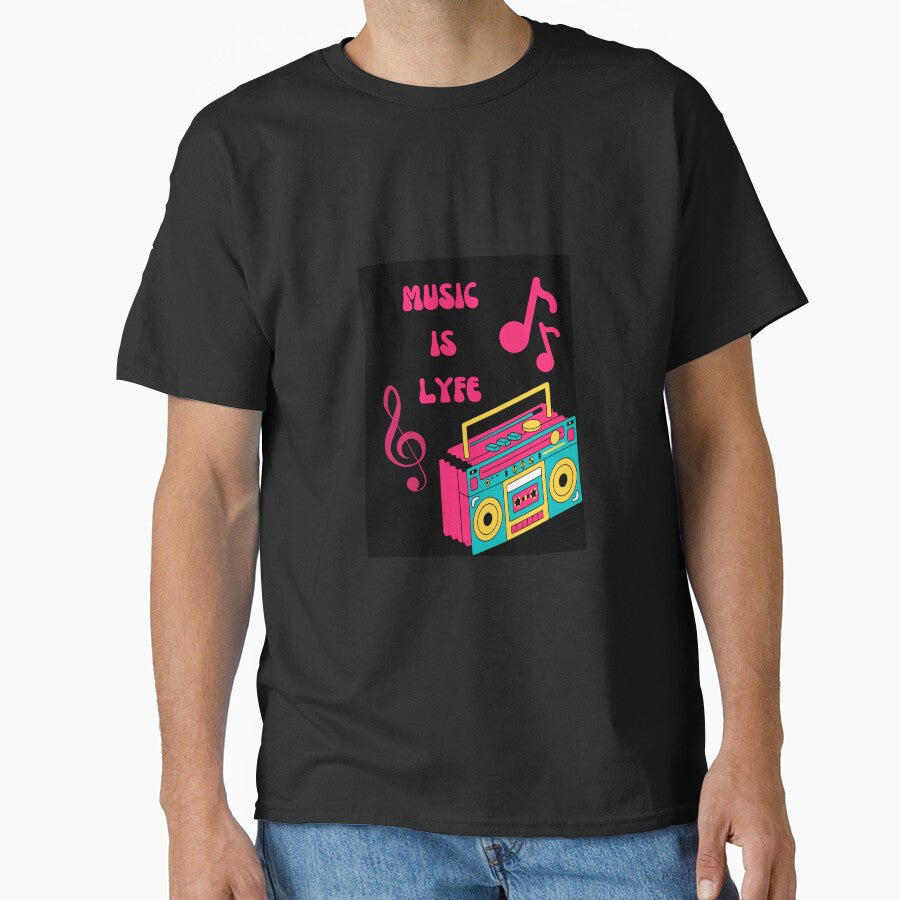 Music is Lyfe retro by courtney petersen T-Shirts, Hoodie, Sweatshirt | BlankRebels.com (Image 1)