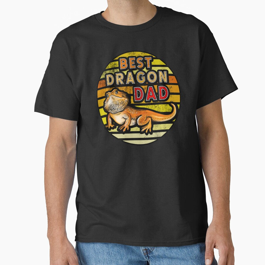 Best Dragon Dad Gift Retro Style by BeataY6Art T-Shirts, Hoodie, Sweatshirt | BlankRebels.com (Image 1)