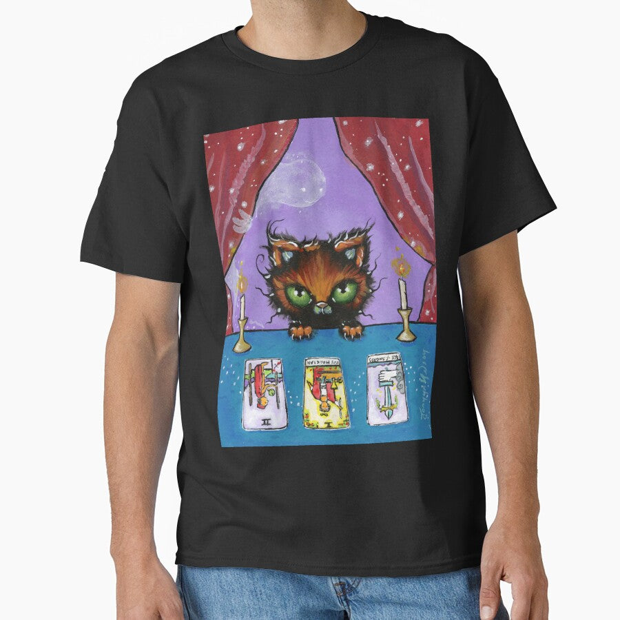 Tarot Kitten by JoannaNelsonArt T-Shirts, Hoodie, Sweatshirt | BlankRebels.com (Image 1)
