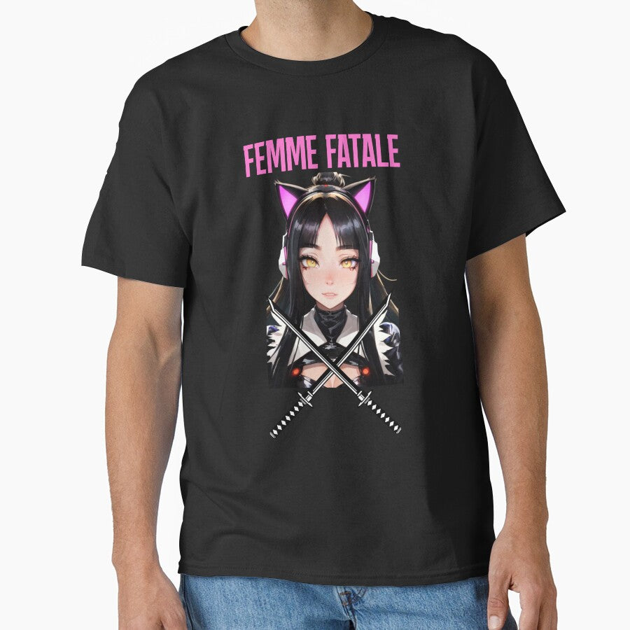 Anime Japanese Design Femme Fatale by LovelyHappyGift T-Shirts, Hoodie, Sweatshirt | BlankRebels.com (Image 1)