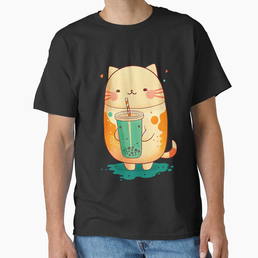 Cat Boba Tea Bubble Tea Anime Kawaii by JOLI Design T-Shirts, Hoodie, Sweatshirt | BlankRebels.com (Image 1)