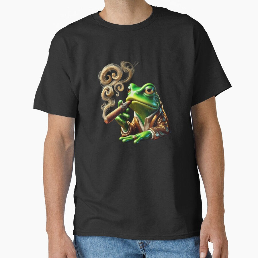 Boss Frog – Confident Frog Meme CEO Energy by LazyButGenius T-Shirts, Hoodie, Sweatshirt | BlankRebels.com (Image 1)