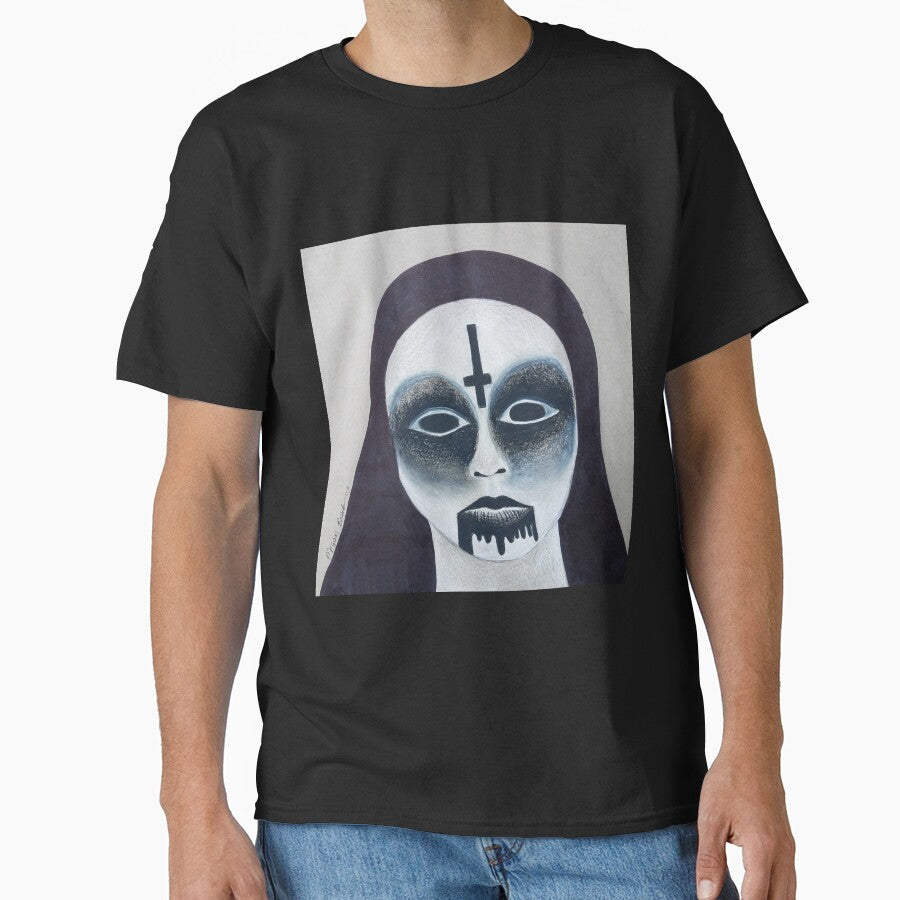 Dark Goth Nun Horror Art T-Shirts, Hoodie, Sweatshirt