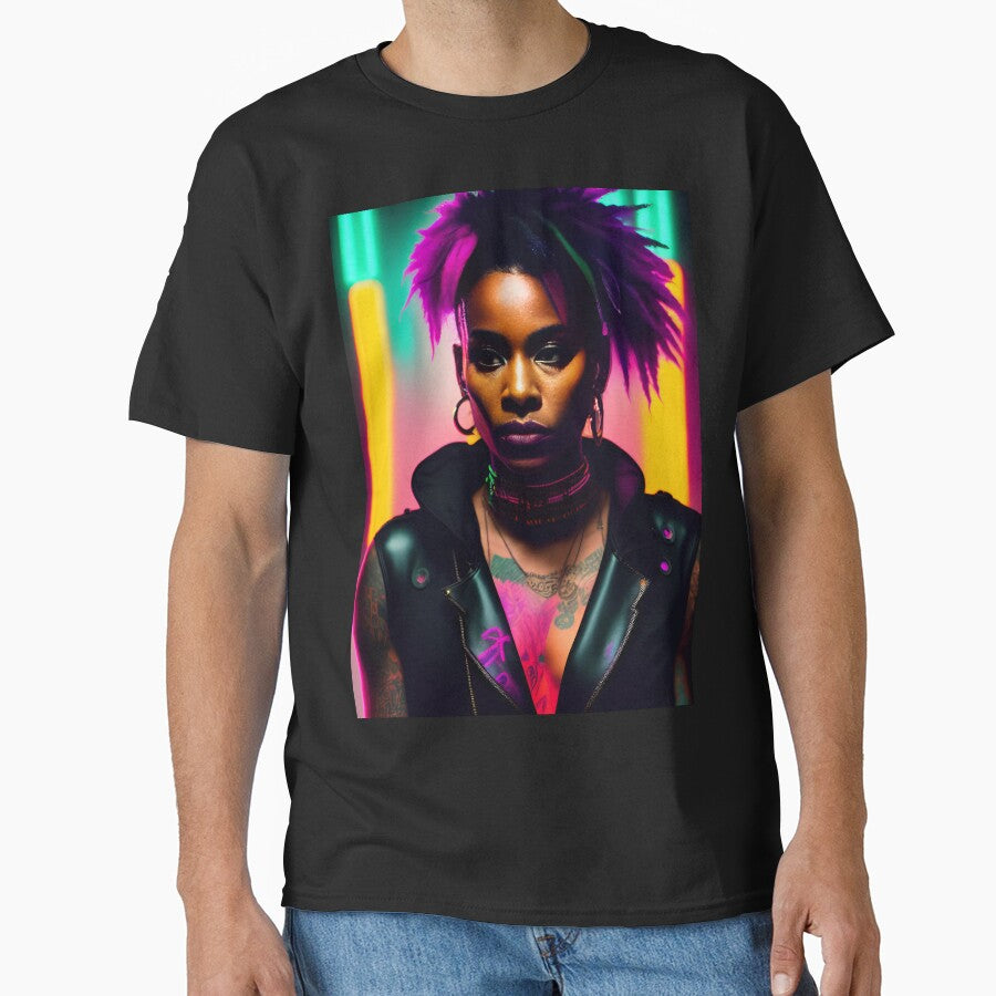 Neon Tattooed Girl by Basunat