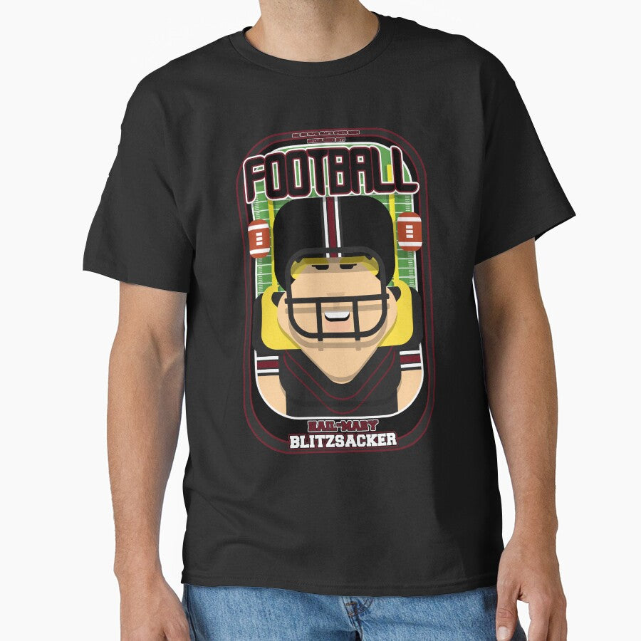 American Football Black and Maroon - Hail-Mary Blitzsacker - Hazel version by boxedspaper T-Shirts, Hoodie,... (Image 1)