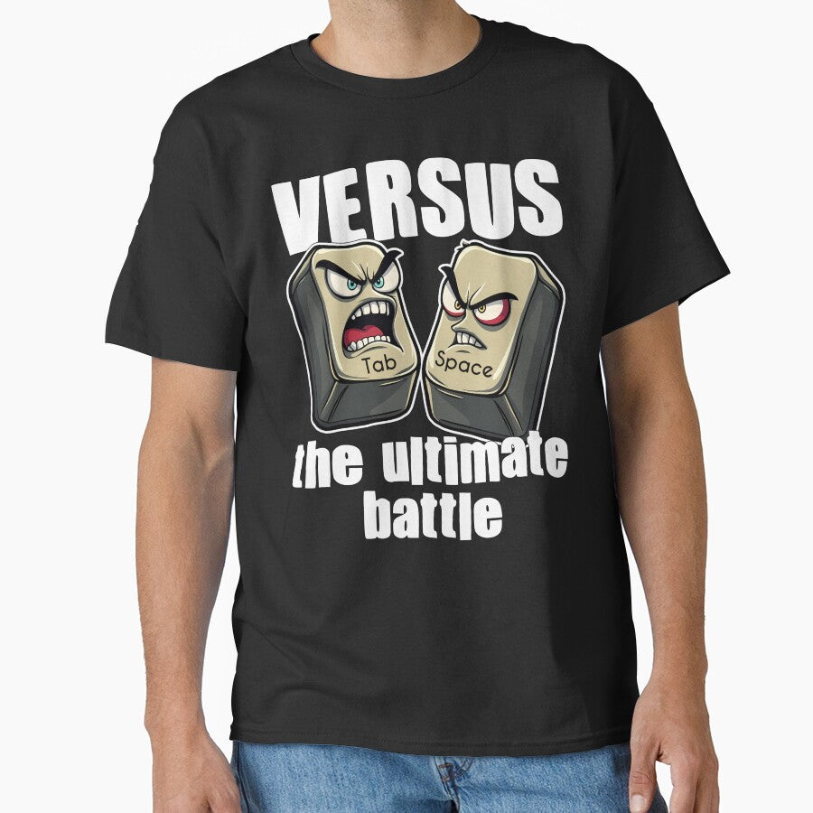 TABS VS SPACES: THE ULTIMATE BATTLE - CODING GIFT by KEF Custom T-Shirts, Hoodie, Sweatshirt | BlankRebels.com (Image 1)