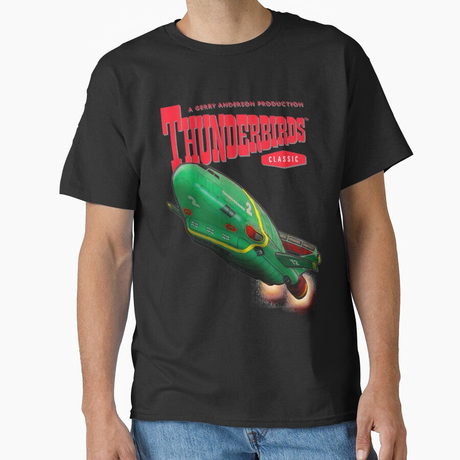 My fifth piece of Gerry Anderson Thunderbirds fan art. by Frankie Doodles! T-Shirts, Hoodie, Sweatshirt (Image 1)