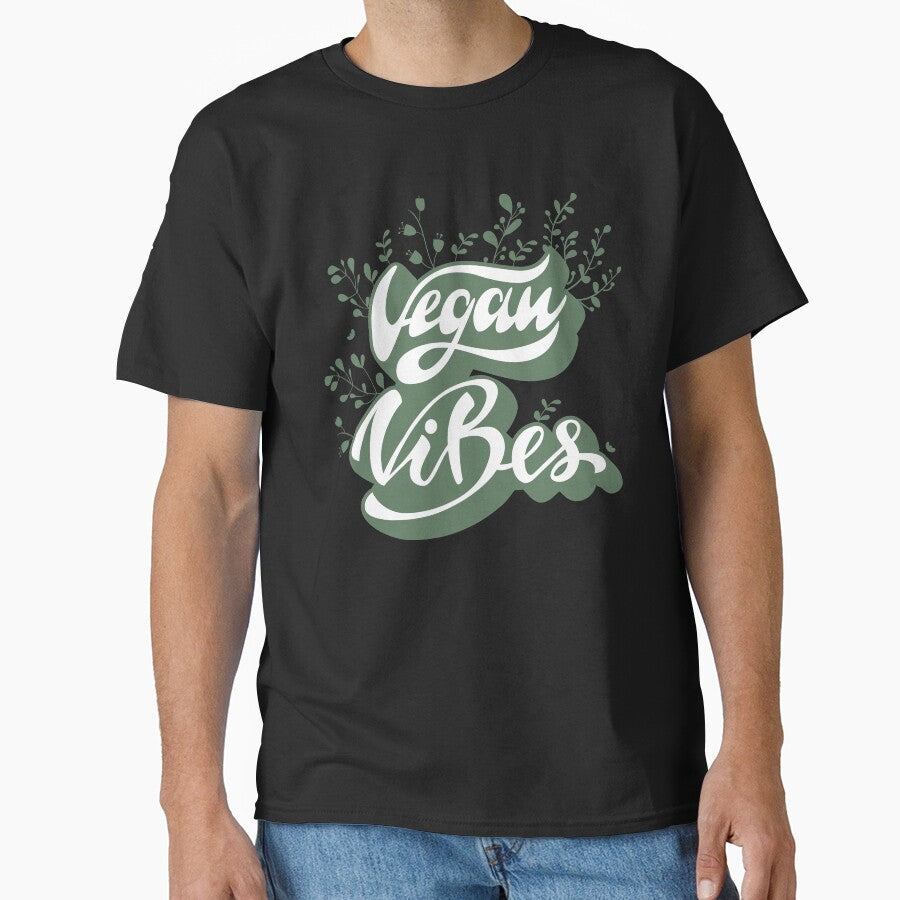 Vegan Vibes - Retro Proud Veganism Gift for Vegans and Vegetarians Friends NOT Food by DSBE Designs T-Shirts,... (Image 1)