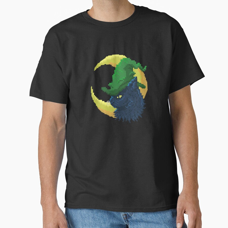 Pixel Art Black Cat by wolfkin-design T-Shirts, Hoodie, Sweatshirt | BlankRebels.com (Image 1)