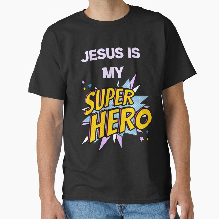 Jesus Is My Superhero - Christian Design by 5lav T-Shirts, Hoodie, Sweatshirt | BlankRebels.com (Image 1)
