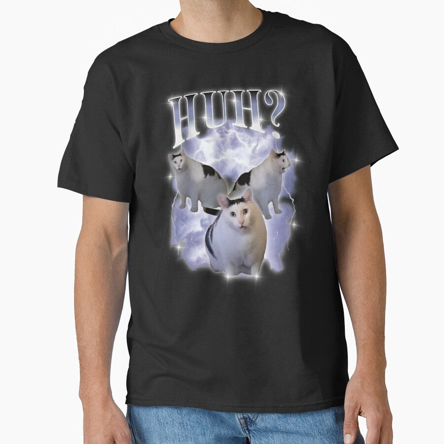Huh Cat Chonky Ben Meme 90s Bootleg Vintage by LeChocoholic T-Shirts, Hoodie, Sweatshirt | BlankRebels.com (Image 1)