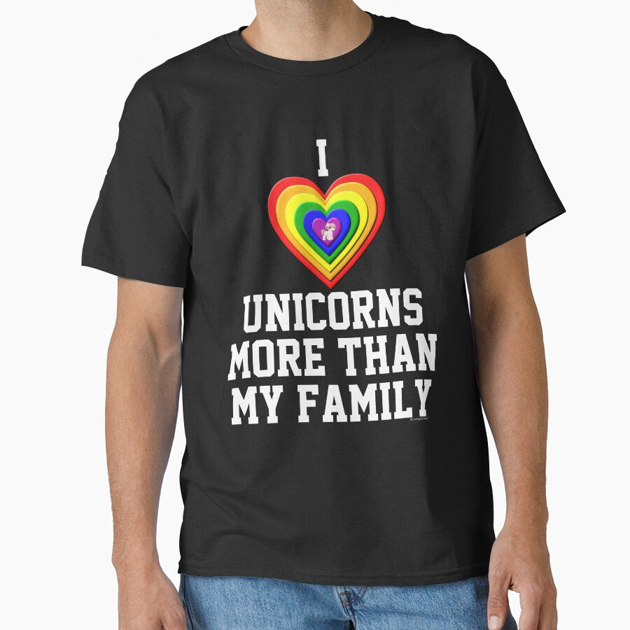 I Love unicorns More Than My Family by CoolApparelShop T-Shirts, Hoodie, Sweatshirt | BlankRebels.com (Image 1)