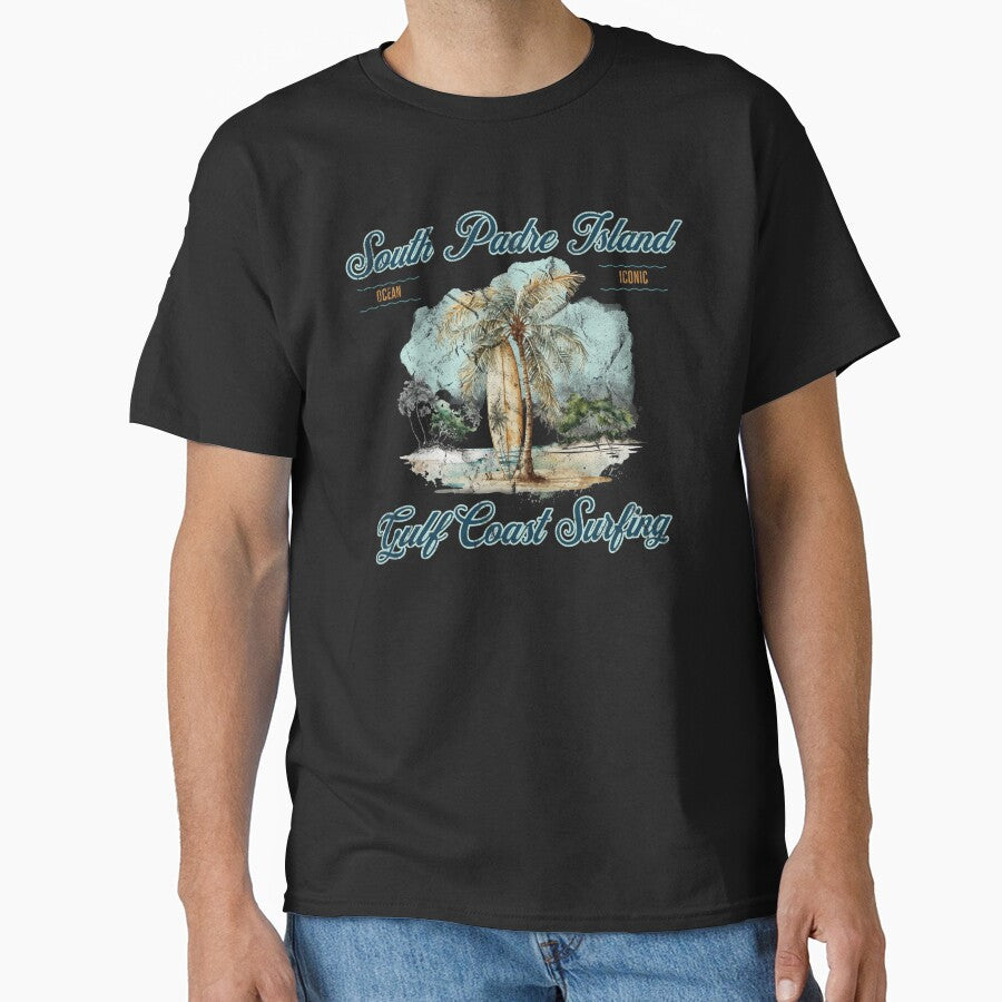 Vintage South Padre Island Gulf Coast Surfing T-Shirts, Hoodie, Sweatshirt