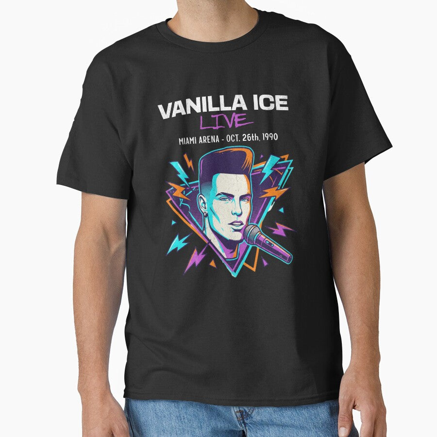 Vanilla Ice LIVE - Miami Arena - Oct 26th, 1990 by Primotees T-Shirts, Hoodie, Sweatshirt | BlankRebels.com (Image 1)