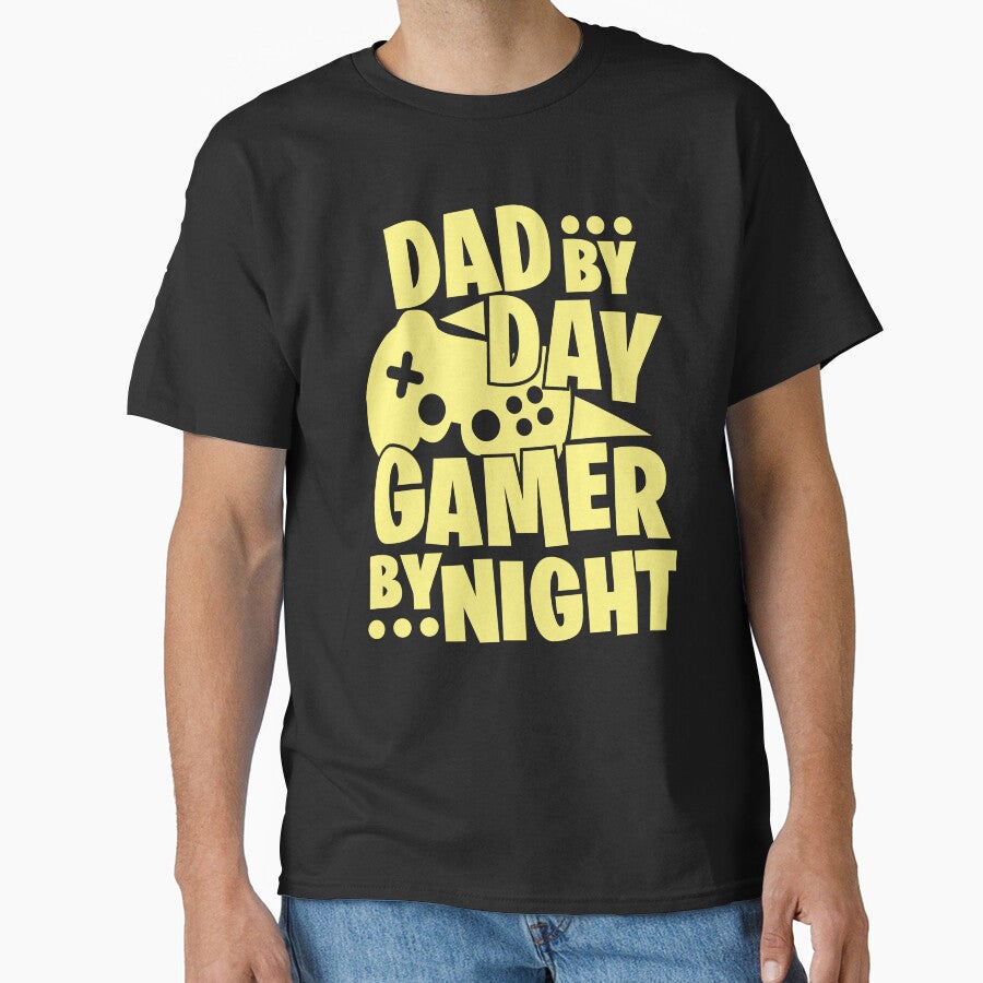 Dad By Day Gamer By Night by soebekhi T-Shirts, Hoodie, Sweatshirt | BlankRebels.com (Image 1)
