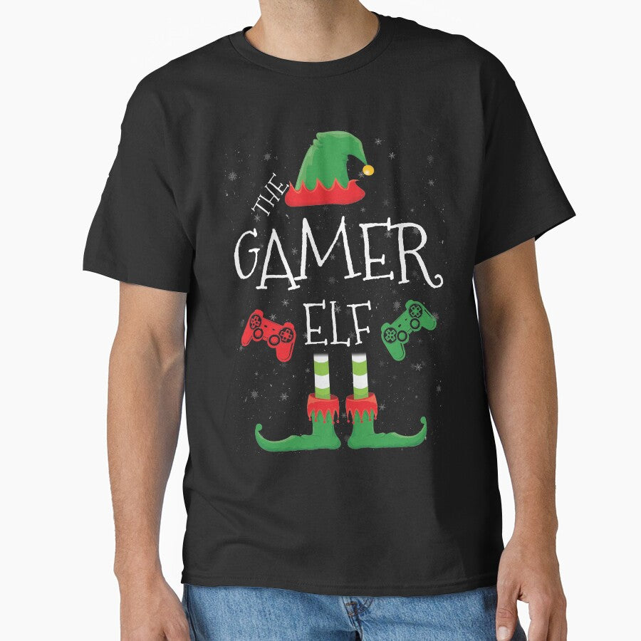 Gamer Elf Family Matching Christmas Group Funny Gift by DavisHasari T-Shirts, Hoodie, Sweatshirt | BlankRebels.com (Image 1)