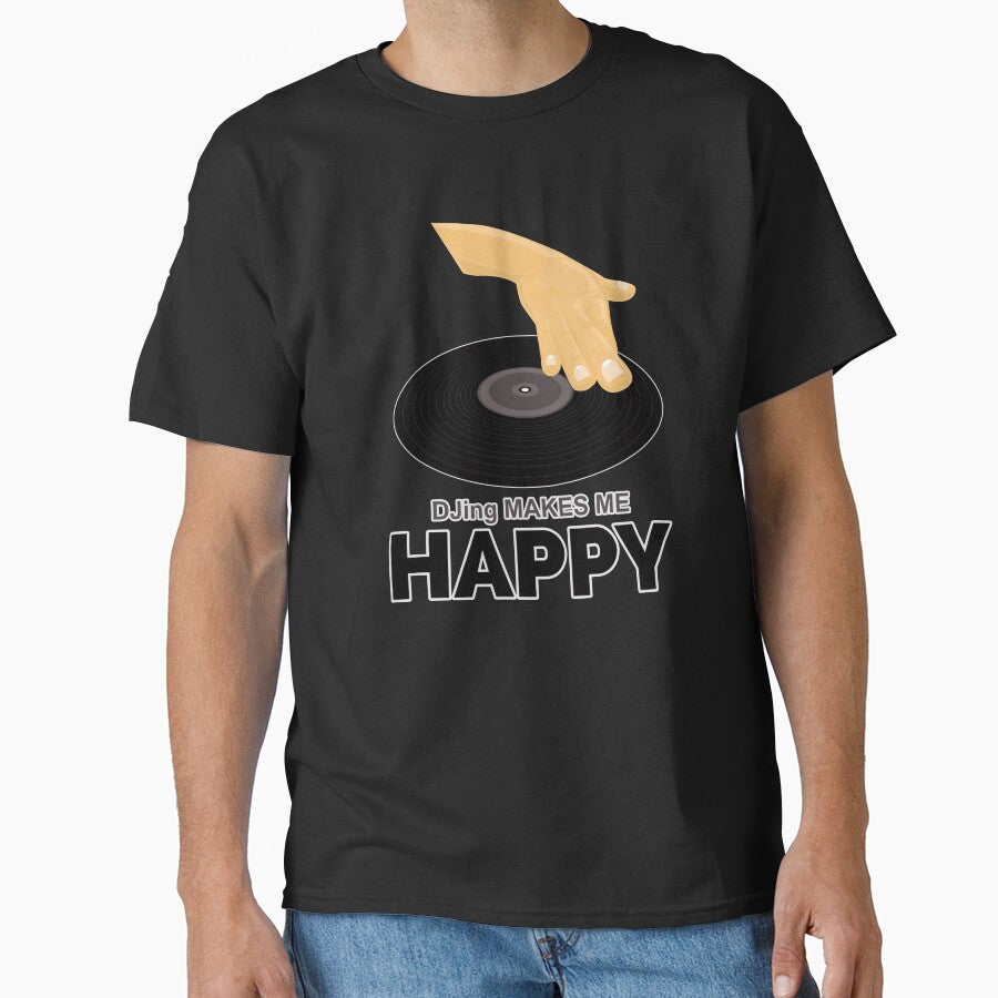 DJing Makes Me Happy by Adamzworld T-Shirts, Hoodie, Sweatshirt | BlankRebels.com (Image 1)