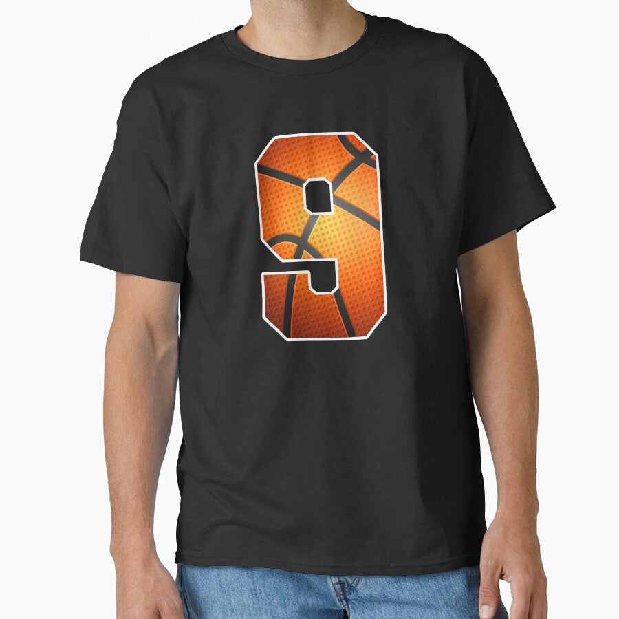 Basketball Birthday 9 Sports Number Nine Design by JRRTs T-Shirts, Hoodie, Sweatshirt | BlankRebels.com (Image 1)