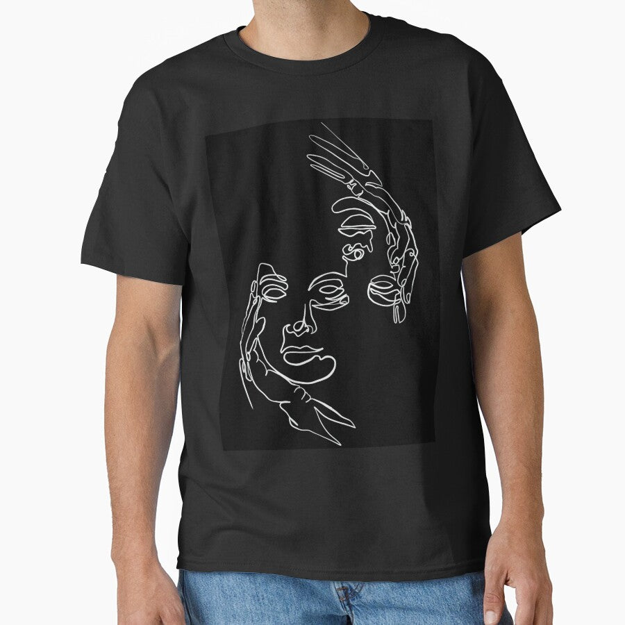 One line art illusion by ingenious-shade T-Shirts, Hoodie, Sweatshirt | BlankRebels.com (Image 1)