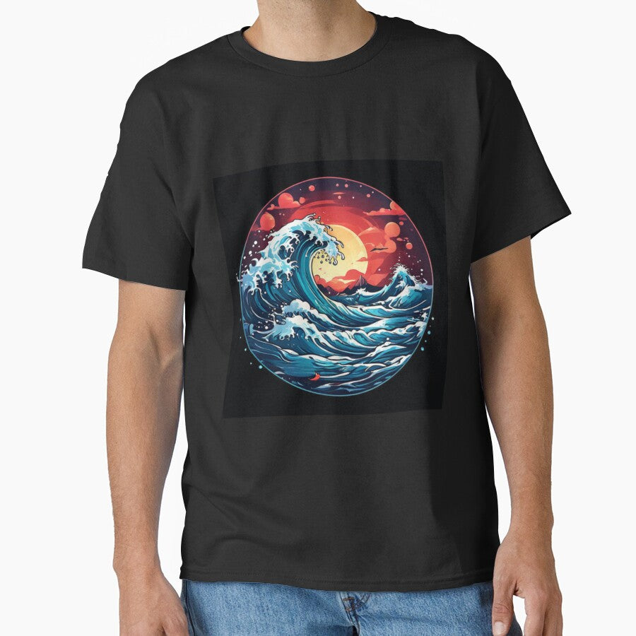 Ocean Wave Crash by Planetporridge T-Shirts, Hoodie, Sweatshirt | BlankRebels.com (Image 1)
