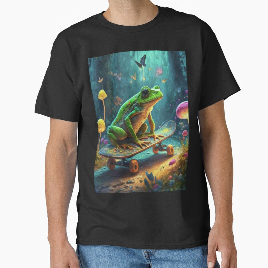 FROG ON SKATEBOARD by Obinne T-Shirts, Hoodie, Sweatshirt | BlankRebels.com (Image 1)